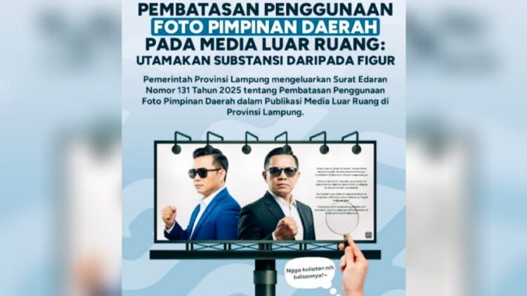 Wajah Pejabat Resmi Lenyap dari Baliho Lampung