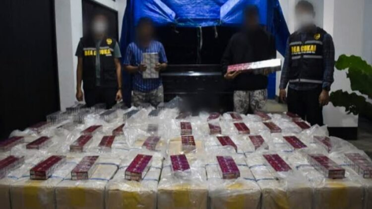 Penyelundupan Jutaan Rokok Ilegal di Bakauheni Lampung Terbongkar, 4 Orang Diperiksa