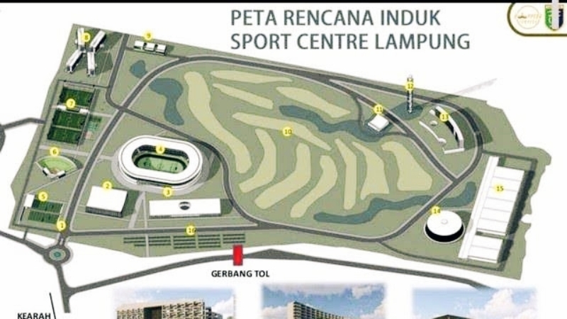 Sport Center Lampung Butuh Dana Fantastis Rp4,7 Triliun, Pemprov Kejar APBN