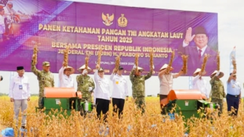 Dari Lampung, Menhan Gaungkan Rencana RI Jadi Pengekspor Kedelai