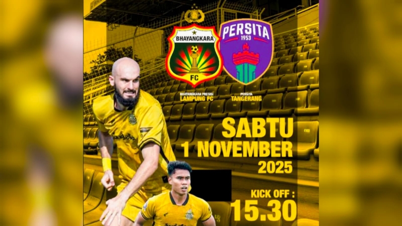 Serbu! Tiket Laga Bhayangkara Presisi Lampung FC vs Persita Diskon 20 Persen, Main Hari Sabtu Ini