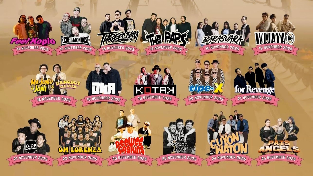 Masuk Gratis! Lampung Fest 2025 Hadirkan Kotak, Tipe-X, hingga Guyon Waton