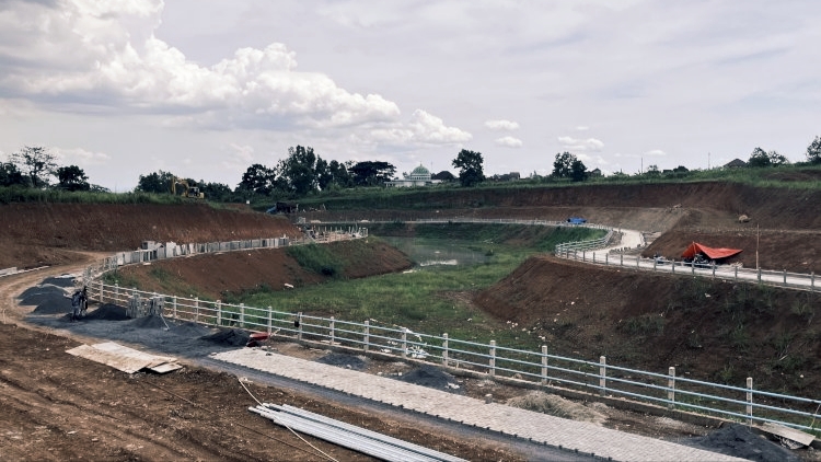 Hibah Keluarga Pagaralam, Embung Kemiling Bandarlampung Kini Jadi Solusi Banjir