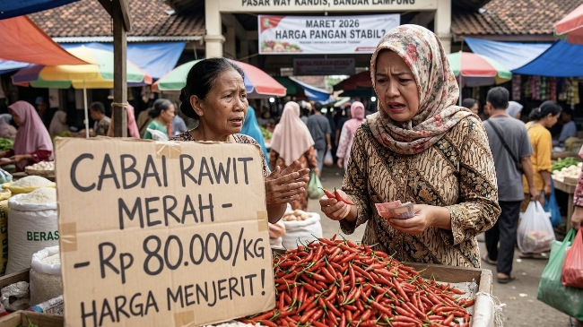 Harga Cabai Rawit Lampung Meroket, Ibu Rumah Tangga Menjerit!