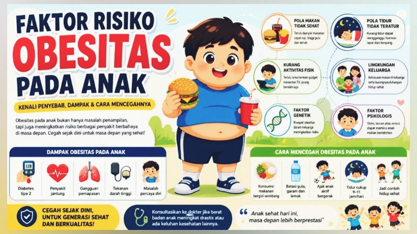 6 Faktor Risiko Obesitas pada Anak
