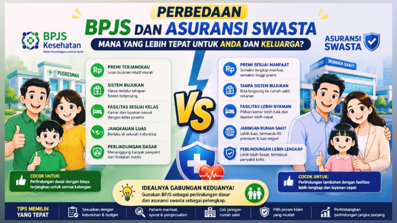 Inilah 6 Perbedaan BPJS dan Asuransi Swasta