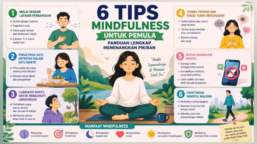 6 Tips Mindfulness untuk Pemula