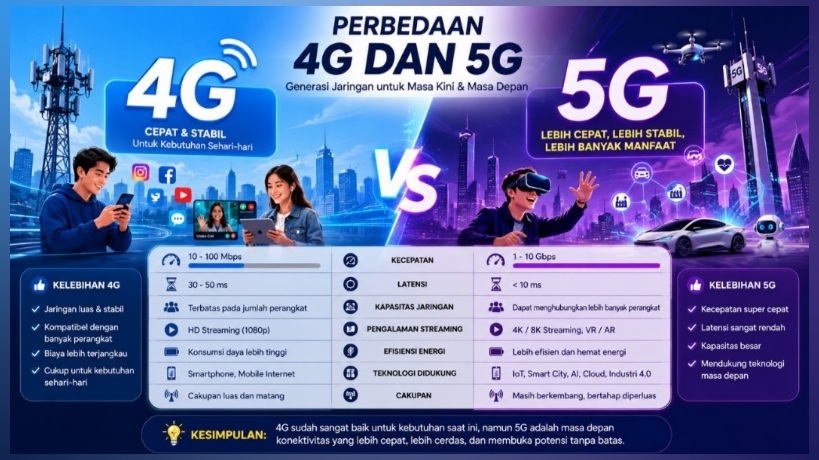Apa Saja Perbedaan 4G dan 5G