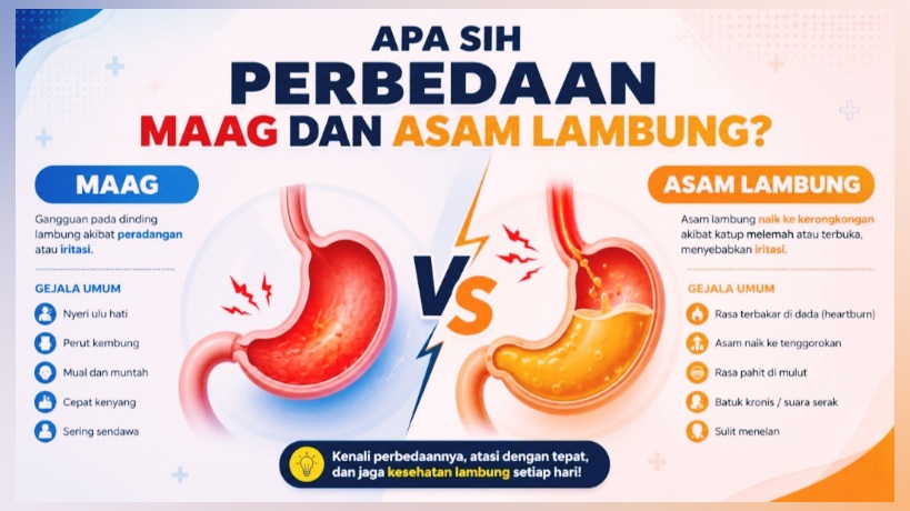 Apa Sih Perbedaan Maag dan Asam Lambung
