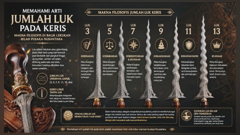 Memahami Arti Jumlah Luk pada Keris