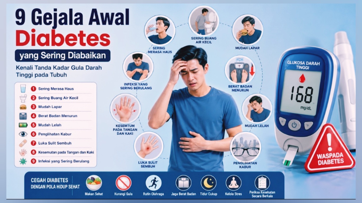 9 Gejala Awal Diabetes yang Sering Diabaikan
