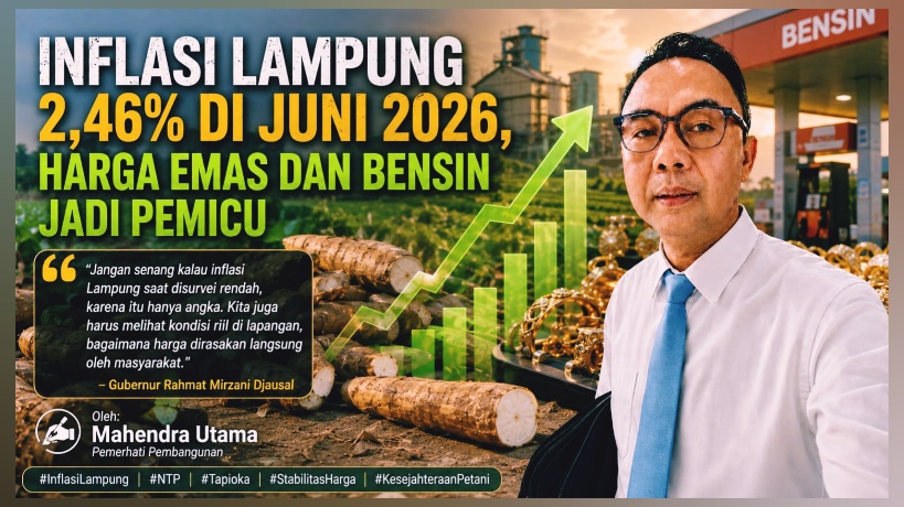 Inflasi Lampung 2,46% di Juni 2026