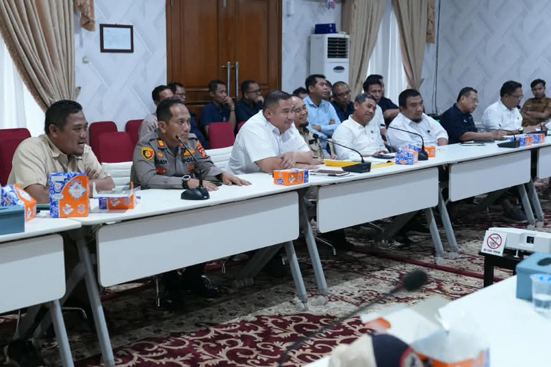 Kepala Kantor Pertanahan Kabupaten Banyuasin, Lucky Ariansa, S.H., M.H., mengikuti audiensi Pimpinan Regional Head PTPN VI Regional VII Lampung bersama Bupati Banyuasin.